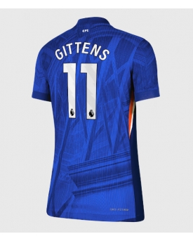 Chelsea Jamie Gittens #11 Maglia Gara Casa Repliche 2025-26 Donna Maniche Corte